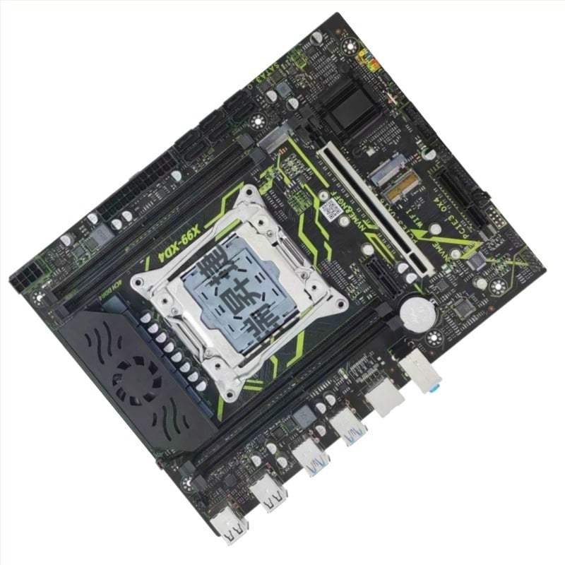 Új X99XD4 alaplap MOS hűtőventilátorral, verzió X99C612 chipset asztali számítógéphez