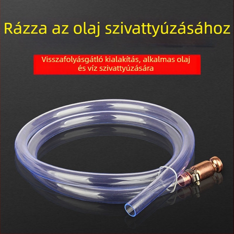 Kézi önprimáló olaj- és víz kinyerő, réz ureás csővel, dízel-teherautókhoz