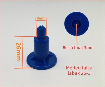 30 kg-os elektronikus mérleghez műanyag tál és tartó, univerzális tálpad