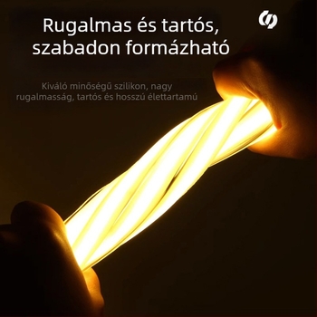 220V COB LED-szalag beltéri használatra – hálószoba, éjjeliszekrény, nappali, televízió hátfala a falon, dugaszos táp, atmoszférikus világítás