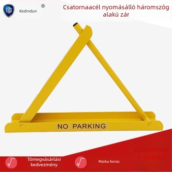 Keding Shield Parkoló padlózár, vastagított ütközésvédelmi zár, háromszög parkolózár