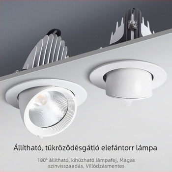 Beépített LED mennyezeti spotlámpa ruházati boltok és bemutatótermek számára, COB technológiával