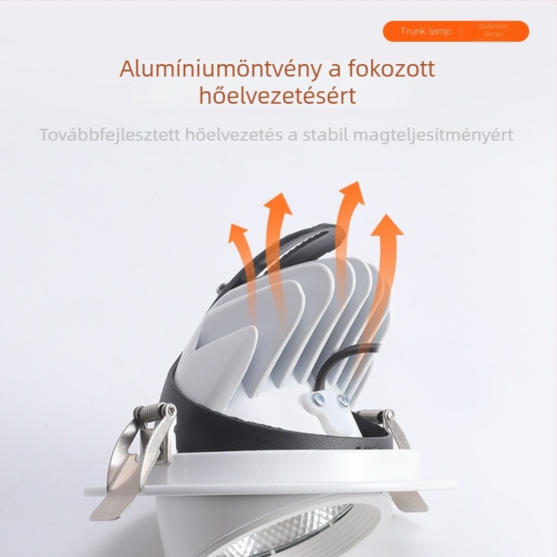 Beépített LED mennyezeti spotlámpa ruházati boltok és bemutatótermek számára, COB technológiával