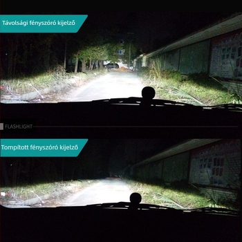 75W LED autófényszóró, kettős rézcsővel a hőelvezetésért, ultra fényes spot, H4 izzó, integrált távoli és közeli fény funkcióval