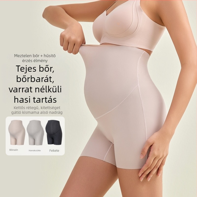 Kismama leggings, magas derekú hasi támasztás, könnyű, légáteresztő, fenékemelés