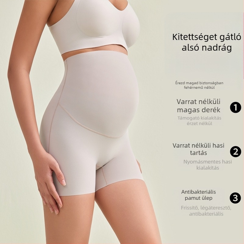 Kismama leggings, magas derekú hasi támasztás, könnyű, légáteresztő, fenékemelés