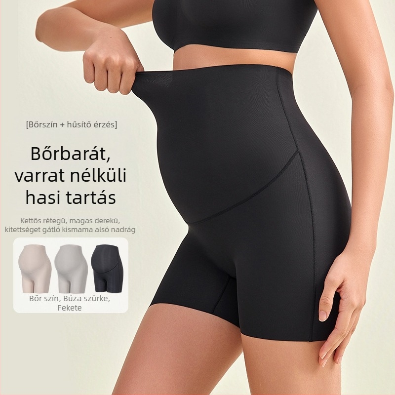 Kismama leggings, magas derekú hasi támasztás, könnyű, légáteresztő, fenékemelés