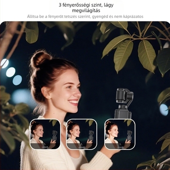 Mágneses töltőfény DJI Pocket 3-hoz – Akciókamera bővítőalkatrész, hordozható fotóvilágítás