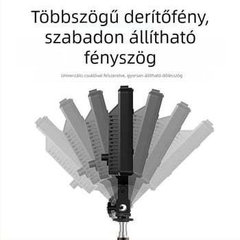 40W fotófény kettős áramellátással (akku és hálózati), ABS puha fény panel, szépségfény, háromszínű LED élő közvetítéshez, állítható fényerő