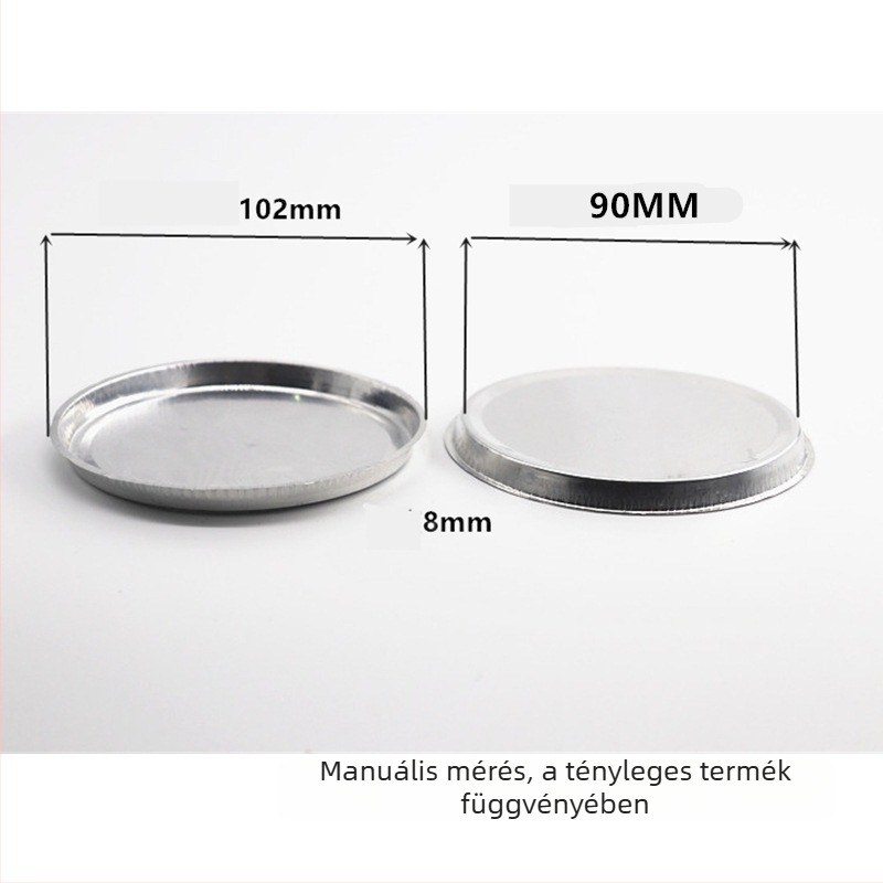 CKSLAB nedvességmérő mérőedény, alumínium mérőedény, 90 mm, 50 db/doboz, H1008