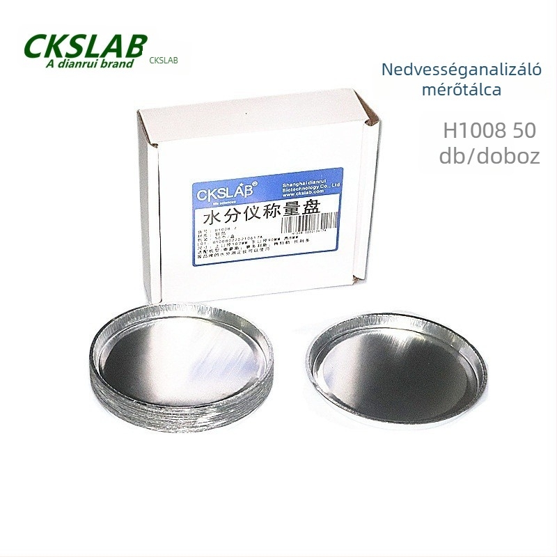 CKSLAB nedvességmérő mérőedény, alumínium mérőedény, 90 mm, 50 db/doboz, H1008