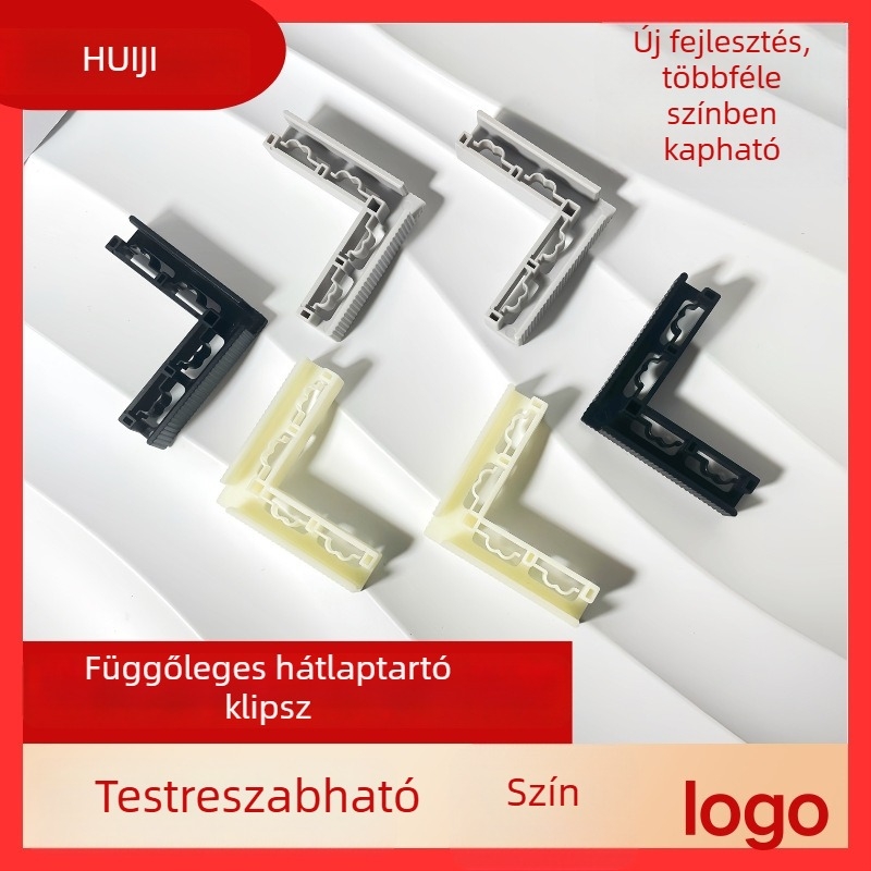 ABS műanyag sarokkapocs fotóháttérhez, függőleges rögzítő, 5 mm