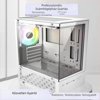 X-2 Sea View Room számítógép ház – MATX/ATX középmagos torony, acél, tápellátás mellékelve, elülső USB 3.0