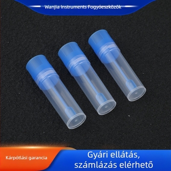 15 ml-es székletgyűjtő pohár belső menetes kupakkal, székletmintavételi cső