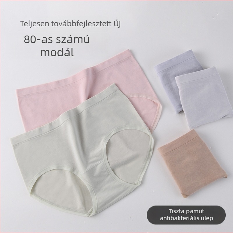 80-as modal női alsónemű antibakteriális, lélegző, varrat nélküli, plusz méret