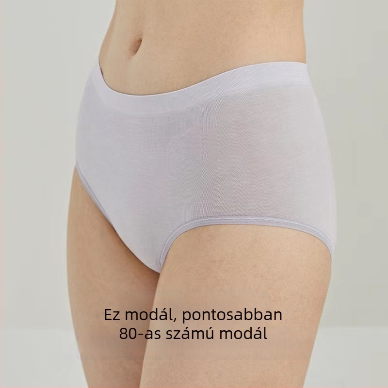 80-as modal női alsónemű antibakteriális, lélegző, varrat nélküli, plusz méret