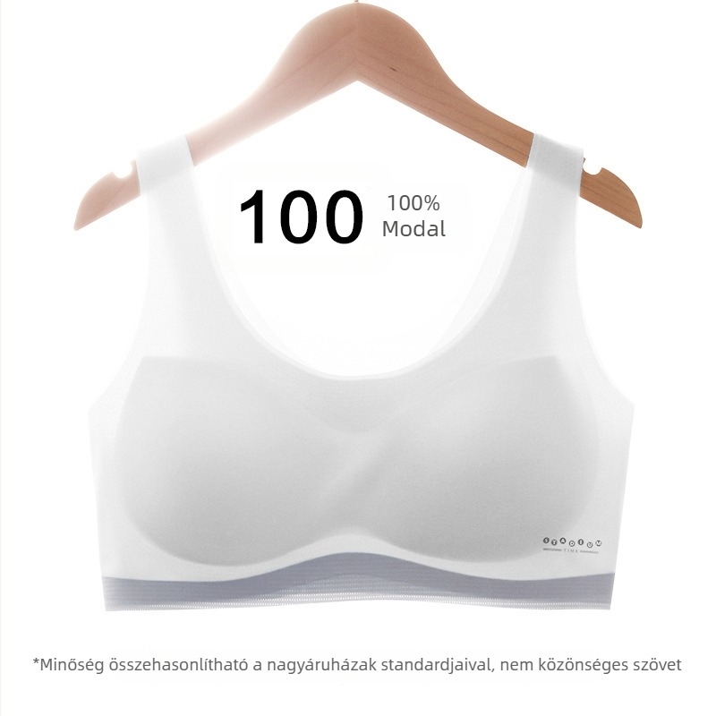 Tinédzser sportmelltartó, teljes kosár, modal anyag, légáteresztő, kényelmes