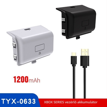 XBX Series S/X kontroller akkumulátorcsomag 1200mAh + töltőkábel