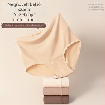 Modal anyagú női magas derekú alakformáló alsó, hosszított ágyékkal, egyszínű, haskontrollal, pamut bélés a nyílásnál, antibakteriális