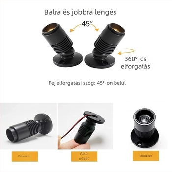 Bohao Lighting felületi szerelésű mini zoomos spotlámpa ékszer- és boros szekrényekhez