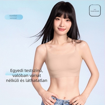 Sima, láthatatlan melltartó-vest beépített párnával és légáteresztő hátsó résszel