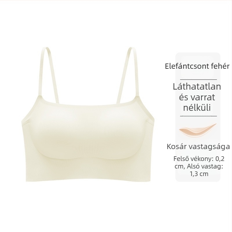 Sima, láthatatlan melltartó-vest beépített párnával és légáteresztő hátsó résszel