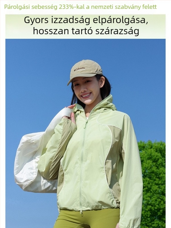 Uniszex napvédő kabát UV-védelemmel, könnyű, lélegző Ice Silk anyagból, kapucnival, kültéri hegyi tevékenységekhez