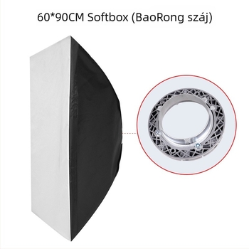 60×90 cm-es négyzetes softbox lágyfény-diffúzorral fotózásra