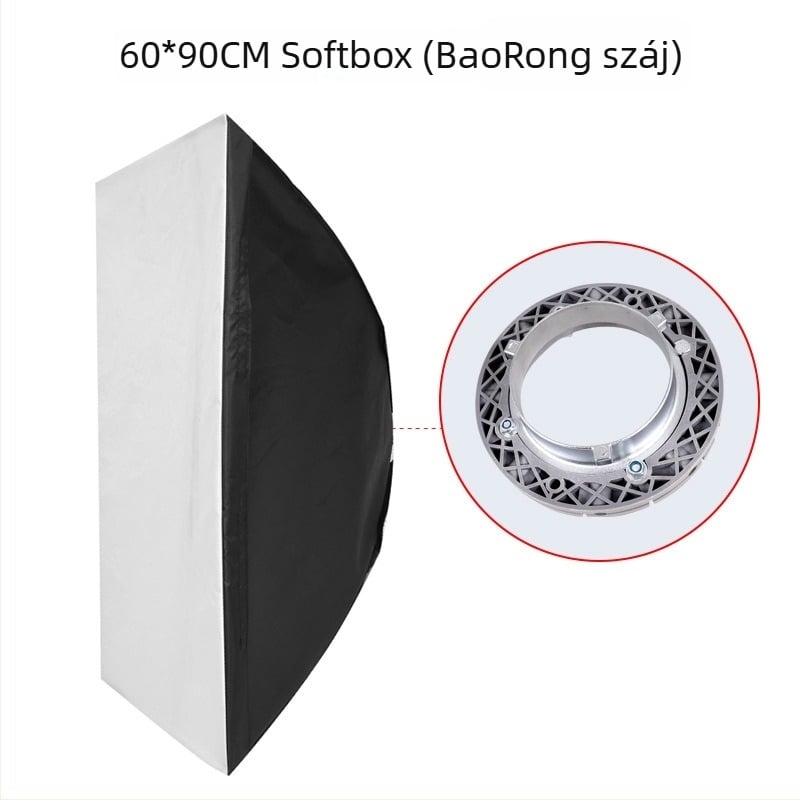 60×90 cm-es négyzetes softbox lágyfény-diffúzorral fotózásra