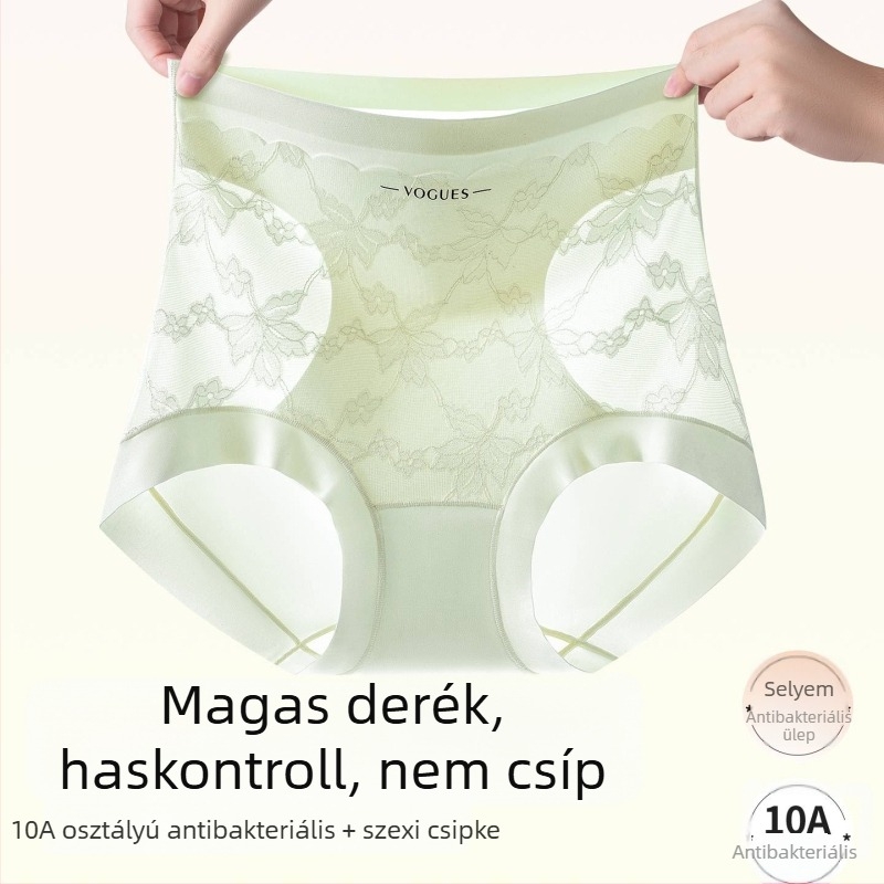 Plusz méretű női magas derekú alsónemű, hasi kontúr formázó, légáteresztő viszkóz anyag, antibakteriális alátét az intim területen, virágmintás