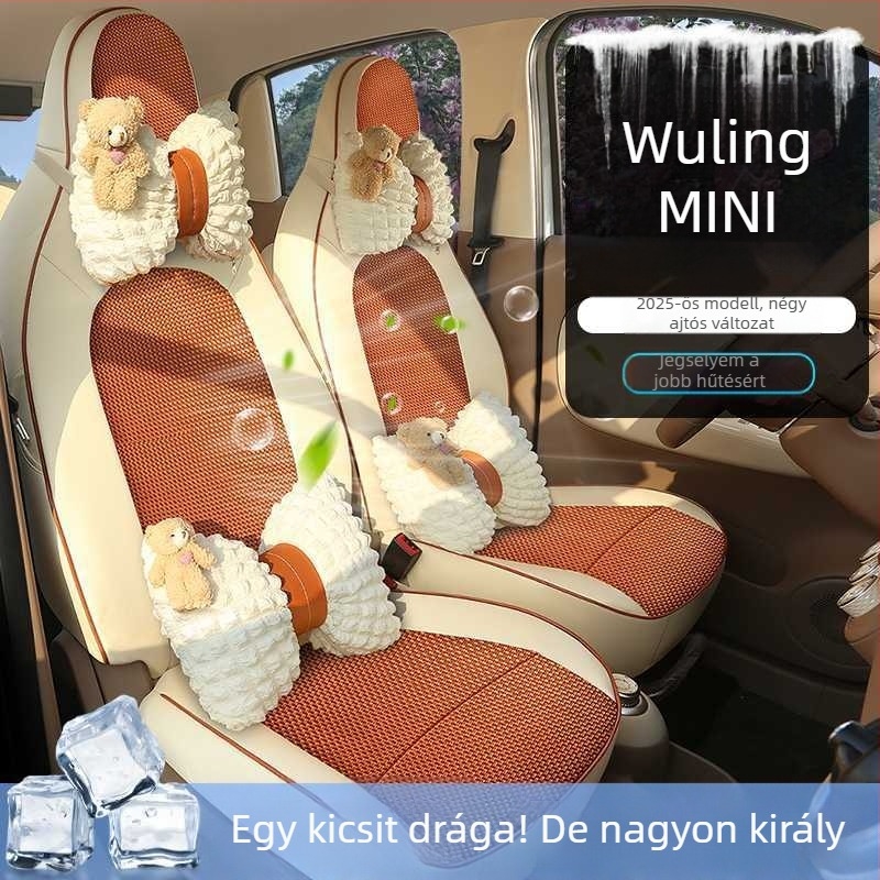 Wuling Mini ülésvédők négyajtós kivitelhez, a Hongguang EV Mini negyedik generációjához, négy évszakos autóülés párnák