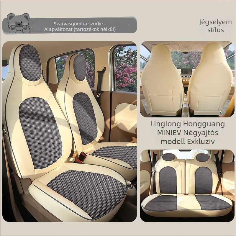 Wuling Mini ülésvédők négyajtós kivitelhez, a Hongguang EV Mini negyedik generációjához, négy évszakos autóülés párnák
