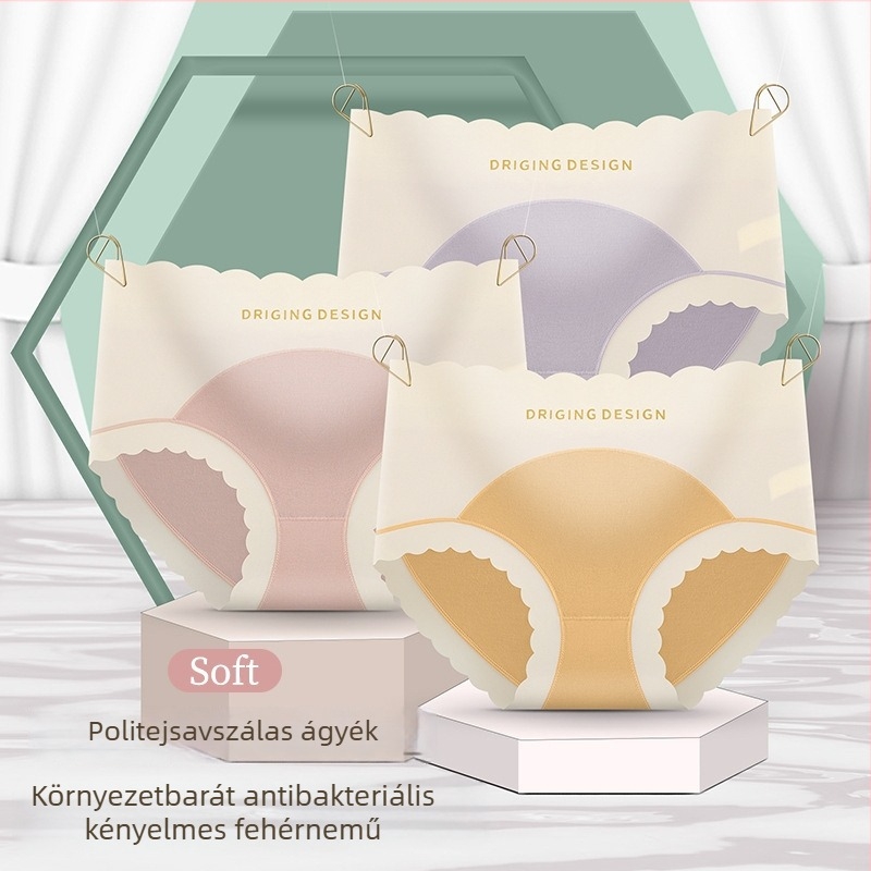 Modal anyagú középmagasságú női bikini alsó, légáteresztő, egyszínű