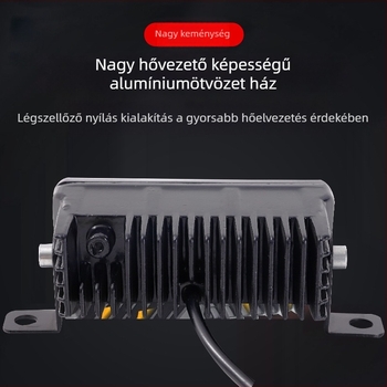 Autó LED lézeres spotlámpa, ködfénnyel az első hűtőmaszkon, külső hosszú- és rövidfény-projekció, tetőre szerelt