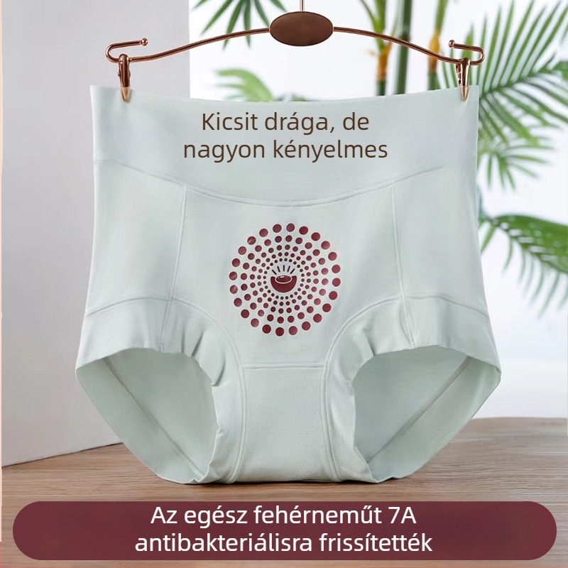 Női magas derekú hasformázó alsó Modál Lenzing anyagból, lélegző, antibakteriális, virágos gradiens mintával