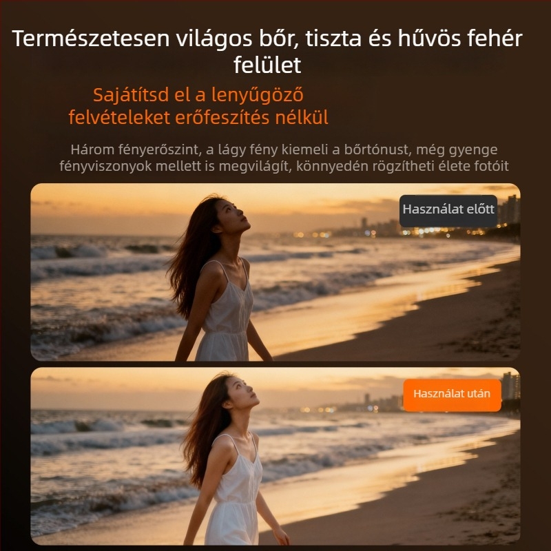 Mágneses zseblámpa DJI Pocket 3-hoz – hordozható vlog világítás akciókamerahoz
