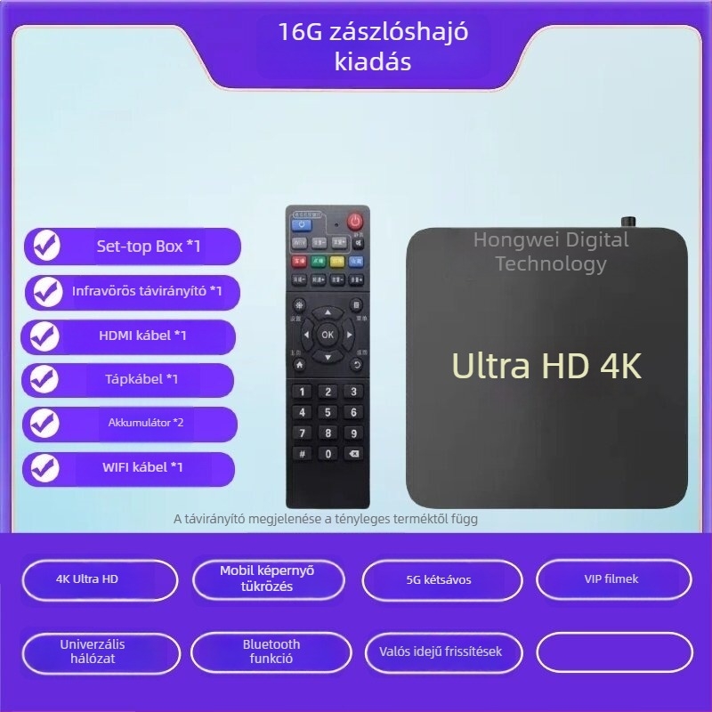 2025 új modell vezeték nélküli hálózati set-top doboz Wi-Fi 4K
