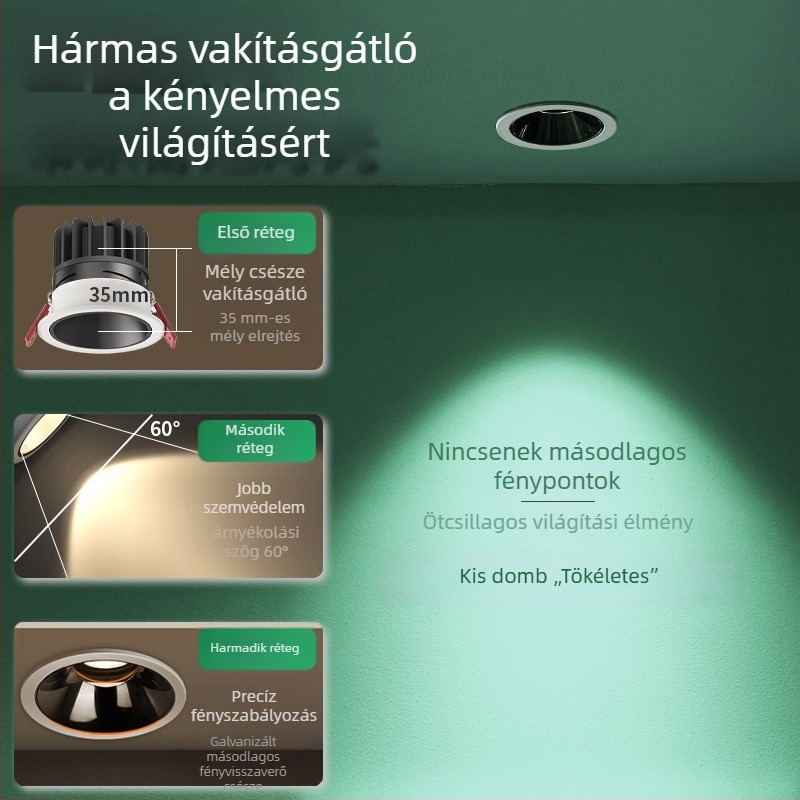LED beépített falmosó fény anti‑reflexiós felülettel, keskeny élű profil, domború forma; alkalmas kereskedelmi és otthoni terekre (nappali, folyosó)