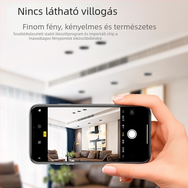LED beépített falmosó fény anti‑reflexiós felülettel, keskeny élű profil, domború forma; alkalmas kereskedelmi és otthoni terekre (nappali, folyosó)