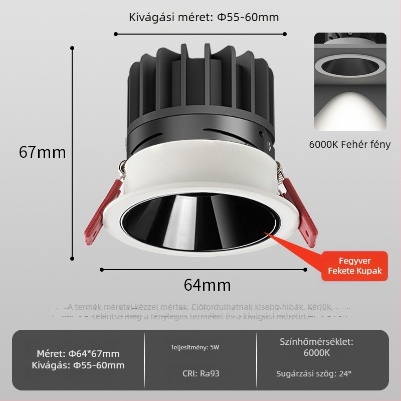 LED beépített falmosó fény anti‑reflexiós felülettel, keskeny élű profil, domború forma; alkalmas kereskedelmi és otthoni terekre (nappali, folyosó)