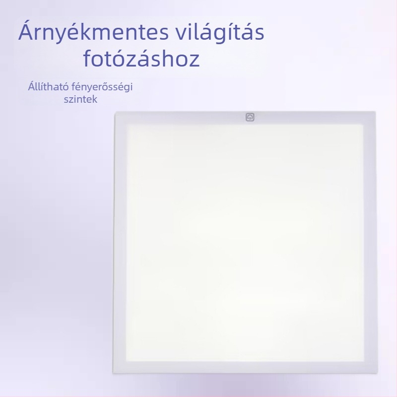 Állítható LED fotóstúdió világítás softbox-szal, 30×30 cm, árnyék nélküli, élő közvetítéshez