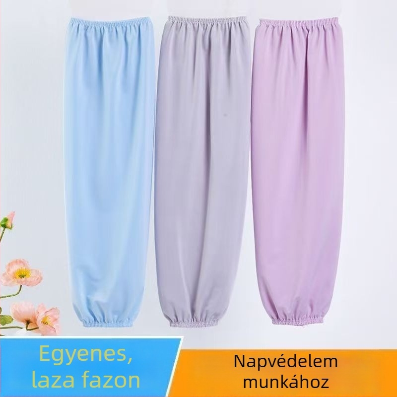 Plusz méretű jégselyem napvédő karpántok, uniszex, nyár, hosszú, bő, légáteresztő, ultra vékony