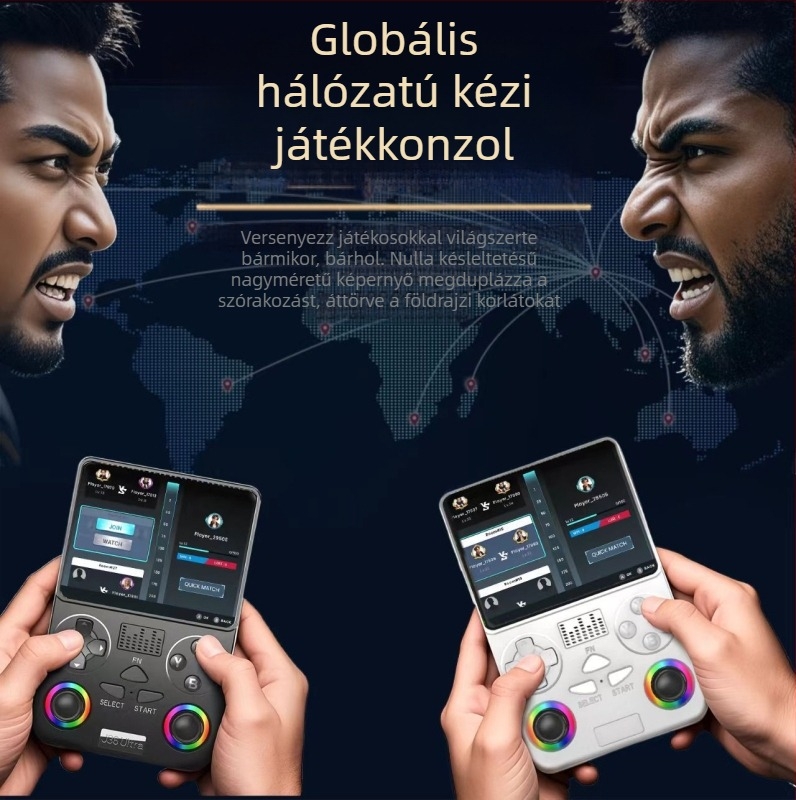 Global Battle Android hordozható játékkonzol, PSP-stílusú retro arcade, J36 Ultra Cross