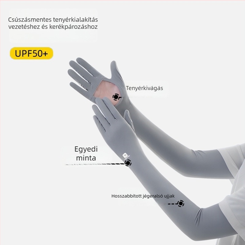 Női UV-védő Ice Silk karvédők kültéri használatra nyáron