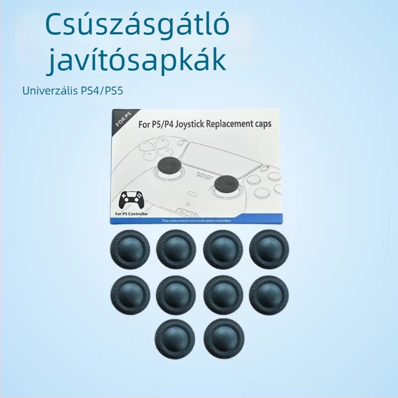 PS4 joystick csere sapkák – gomba fej alakú védősapkák, rácsos mintával, színes dobozos csomagolás
