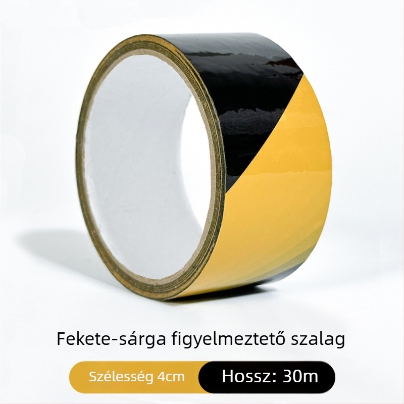 Kétoldalas textile alapú padlóvédő szalag, vízálló ragasztóval, fényvisszaverő figyelmeztető jelleggel, magas tapadással, dekorációs padlókhoz