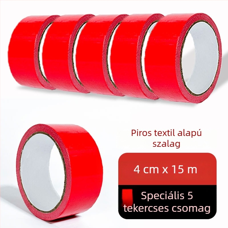 Kétoldalas textile alapú padlóvédő szalag, vízálló ragasztóval, fényvisszaverő figyelmeztető jelleggel, magas tapadással, dekorációs padlókhoz