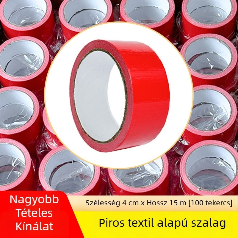 Kétoldalas textile alapú padlóvédő szalag, vízálló ragasztóval, fényvisszaverő figyelmeztető jelleggel, magas tapadással, dekorációs padlókhoz