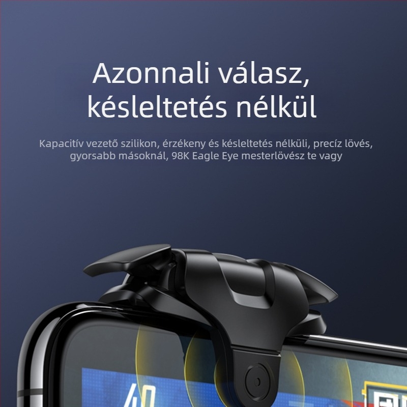 Harmadik generációs mobil játékvezérlő mechanikus ötvözet gombokkal és erő-visszacsatolással iPhone- és Android-készülékekhez