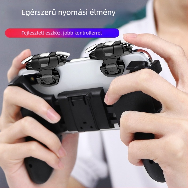 Harmadik generációs mobil játékvezérlő mechanikus ötvözet gombokkal és erő-visszacsatolással iPhone- és Android-készülékekhez